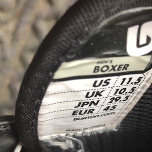 Burton snow boarding boots: